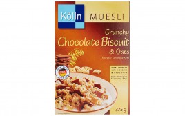 Kolln Muesli Crunchy Chocolate Biscuit & Oats  Box  375 grams
